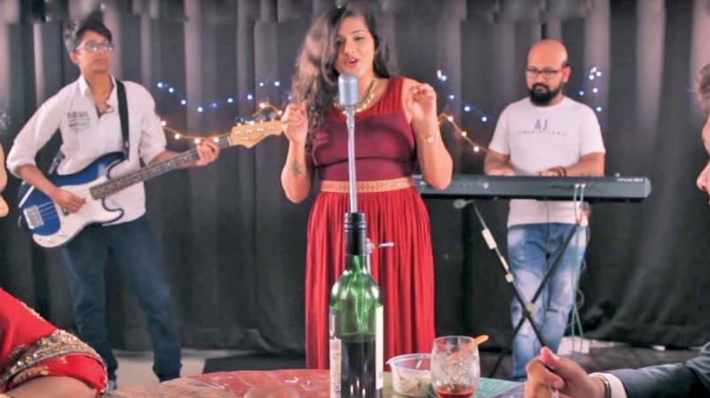 A screenshot of the music video; (below) Shreya Reddy (Photo: Youtube.com)