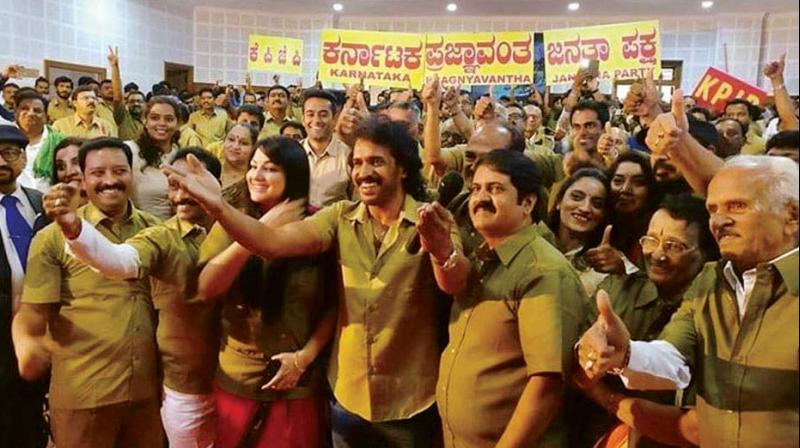 Karnatakas political scene is changing with a former police officer and even Kannada film star Upendra taking the plunge into politics.