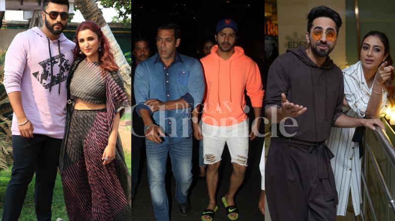 Clicked: Salman-Varun at airport, Arjun-Pari, Tabu-Ayushmann promote film