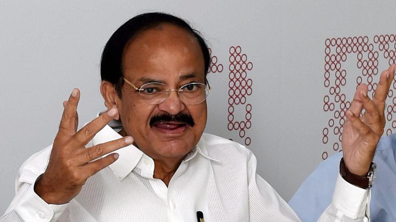 Union Minister for Urban Development, Housing & Urban Poverty Alleviation and Information & Broadcasting, M. Venkaiah Naidu during an interview in new Delhi. (Photo: PTI)