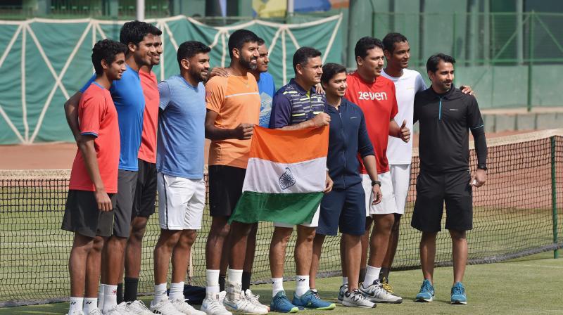 Another boost for India is the shortened format. The popular home-away format has been retained for the qualifiers and the ties now will be held in two days with two singles on Friday and a doubles plus two return singles on Saturday. (Photo: PTI)