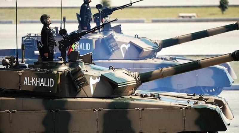 Some of the major indigenously developed products to be showcased at the event include battle tank Al-Khalid, JF-17 Thunder, Super Mushshak and K-8 aircraft, Fast Attack Craft Missile boats, UAVs, armored personnel carriers and premium grade military hardware. (Photo: AFP/ Representational Image)