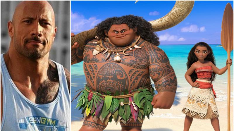 Dwayne plays the mighty demigod Maui in the film.