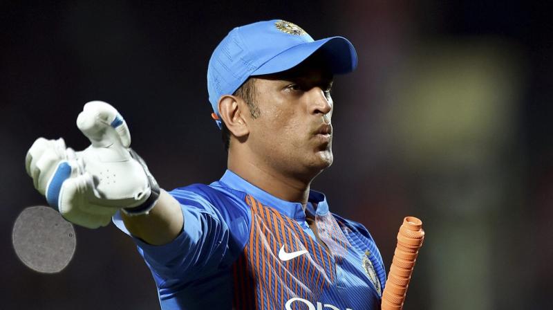 It was such a track where deliveries were keeping low and Dhoni could manage only one six. (Photo: PTI)