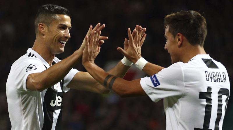 While Cristiano Ronaldo did not get on a scoresheet, he played a supporting role by helping set up Paulo Dybalas winner on 17 minutes as Juventus outclassed Manchester United to win 1-0 in the Champions League. (Photo: AP)
