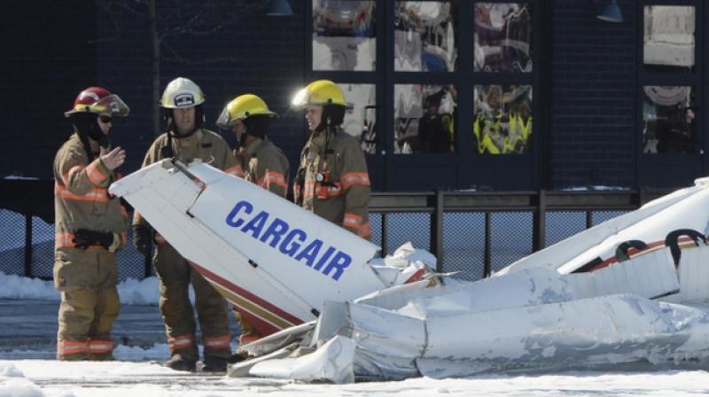 he two planes were Cessna 152 aircraft belonging to the nearby Cargair flight school. (Photo: Twitter)