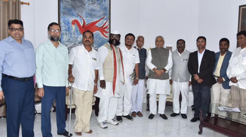 A 31-member delegation of the KSTB visited Bihar to take tips from Nitish Kumar on the prohibition policy as well as its implementation. (Photo: ANI)