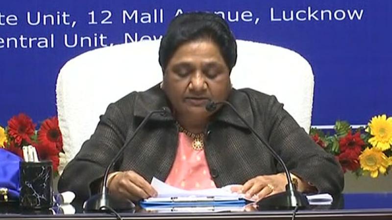 Mayawati emphasised that BSPs alliance with SP will decide the prime ministerial candidate for 2019 Lok Sabha polls. (Photo: ANI)