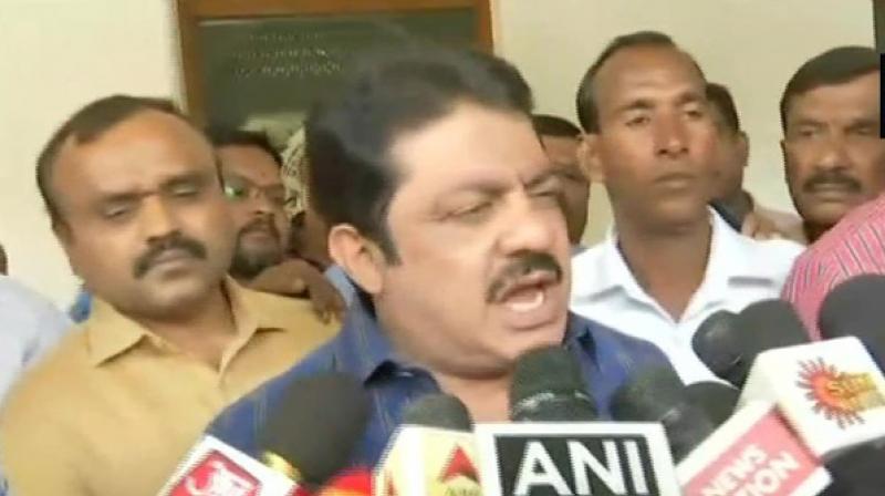 Speaking to the media, Congress leader Zameer Ahmed expressed confidence that none of their lawmakers will leave. (Photo: ANI)