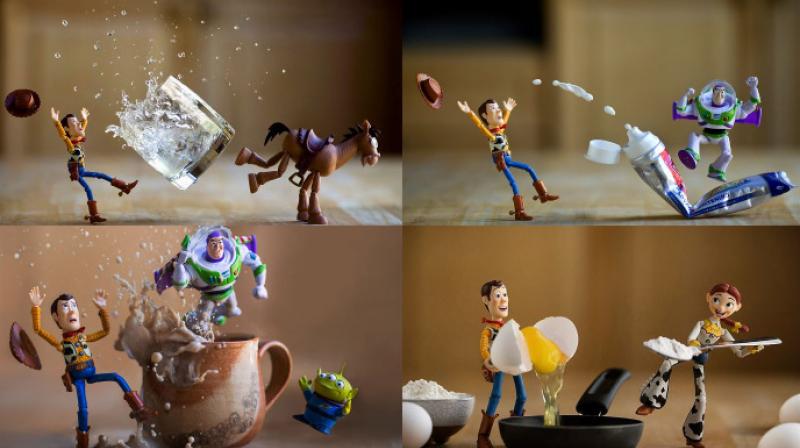 Artist recreates Toy Story in amusing situations