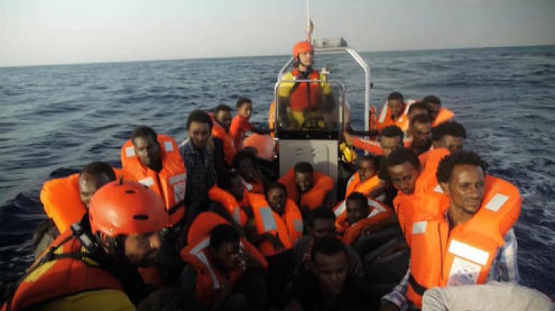 Survivors said that there had been some 130 people on board originally. (Photo: AP)