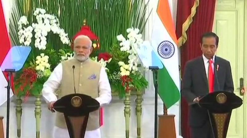 During the meeting, the two leaders highlighted potential areas of cooperation in marine, economy, and socio-culture as well as discussed regional and global issues. (Photo: ANI | Twitter)