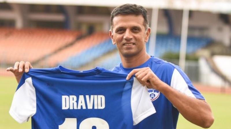 \Its great to be an ambassador for Bengaluru FC, a team who I have been tracking across the last four seasons. Also, the connect is instant given I am a Bangalore boy,\ said Dravid. (Photo: Twitter)