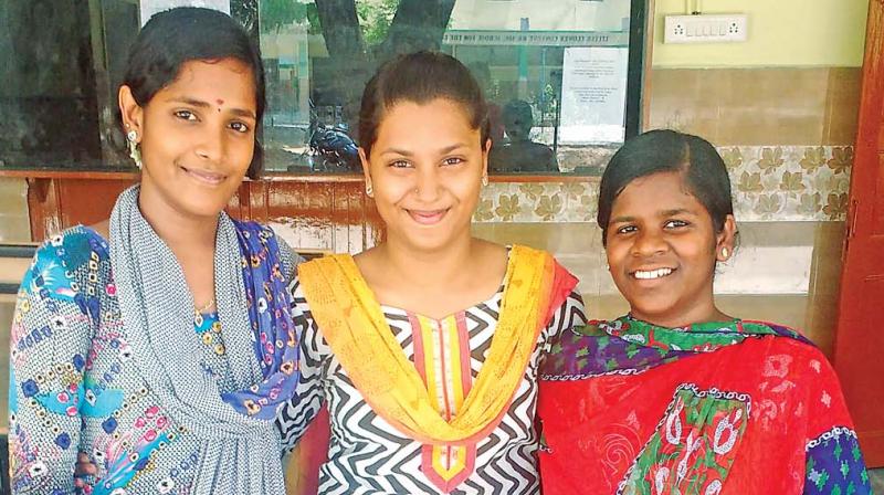 Priya, Nivedha and Saranya. (Photo: DC)