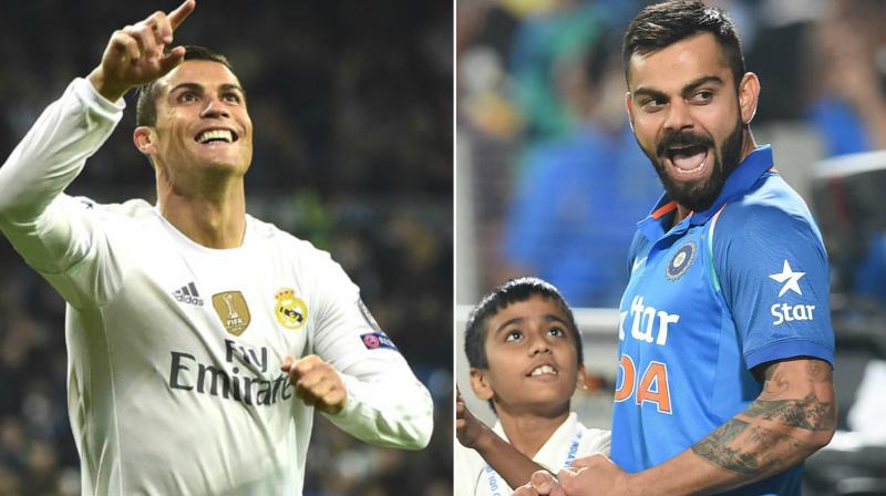 Nasser Hussain compared Kohli to football superstar Cristiano Ronaldo raising the standard. (Photo: AFP/AP)