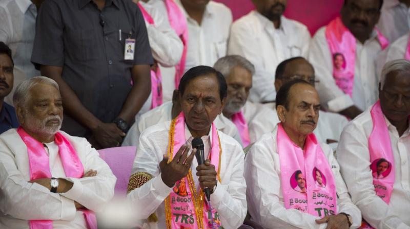 Ensuring 24 hour power supply for farmers and construction of double bedroom houses for the poor also proved a huge hit for TRS chief K Chandrasekhar Rao. (Photo: AP).