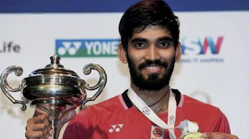 Kidambi Srikanth is the lone Indian shuttler to figure in the top-10 of mens singles ranking after climbing up three places.(Photo: AP)