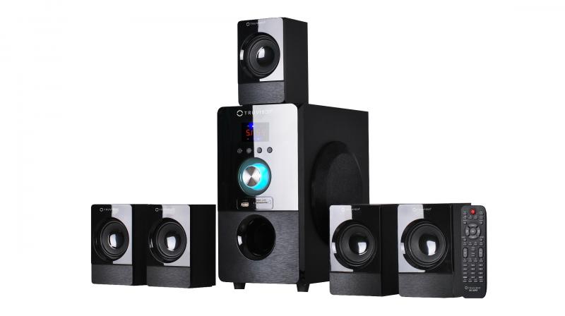 The company says that one can experience surround sound of multiplexes with 5.1 Dolby Digital and DTS encoding technology that is claimed to offer detailed surround sound effect, making every little sound loud and clear.