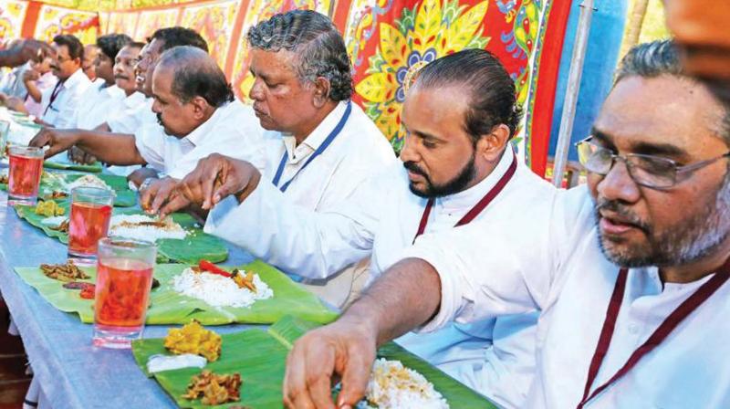 A view from the inter-dining held as part of the centenary celebration at Cherai. (File pic)