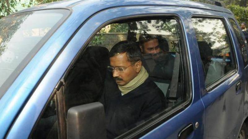 Arvind Kejriwals blue Wagon-R, which he used till the 2015 Assembly election and in many ways helped cement his aam aadmi image, was stolen from outside the Delhi Secretariat on Thursday. (Photo: PTI)