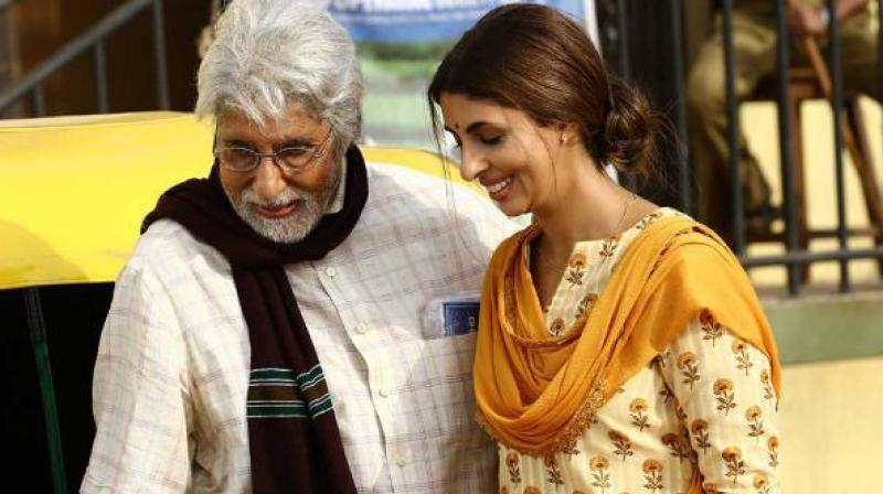 Amitabh and Shweta Bachchan.