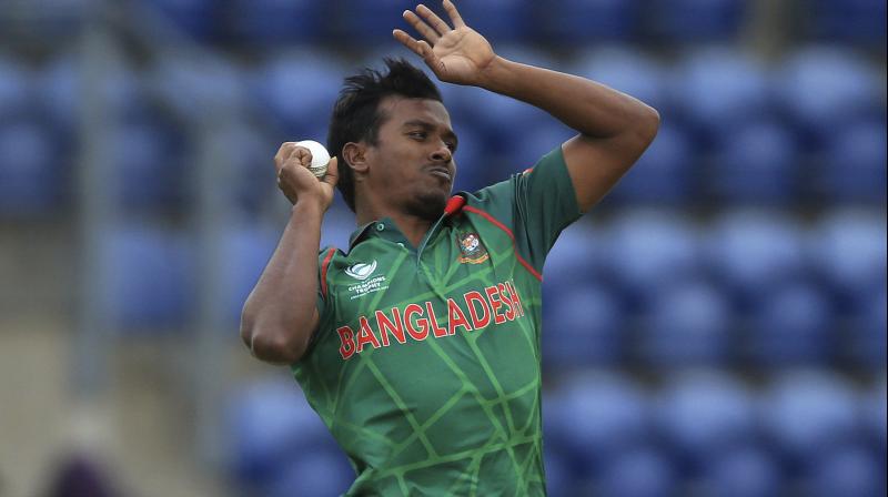 Rubel Hossain featured in all four of Bangladeshs Champions Trophy matches but claimed just two wickets at an average of 95.50.(Photo: AP)