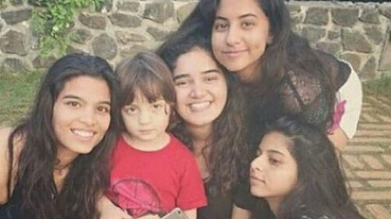 Pic: AbRam is a hot favourite with sister Suhanas girlfriends!