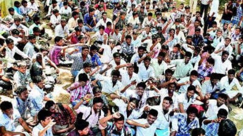 he students were on an indefinite hunger strike when they were picked by the police from the Gachibowli campus.   (Representational Image)
