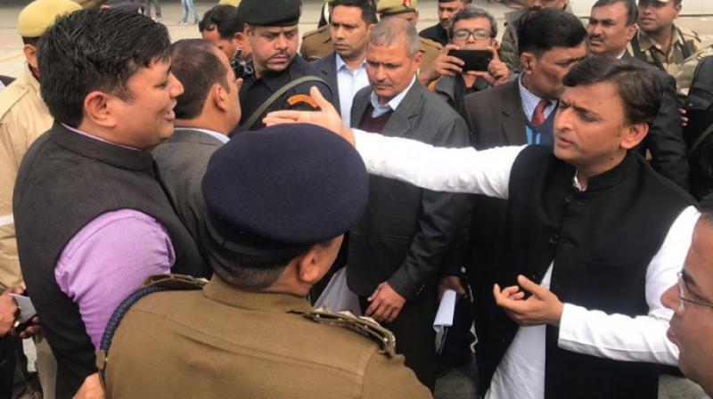 As soon as Samajwadi Party members came to know about their national president, they tried to raise the matter during Question Hour in the assembly. (Photo:Twitter)