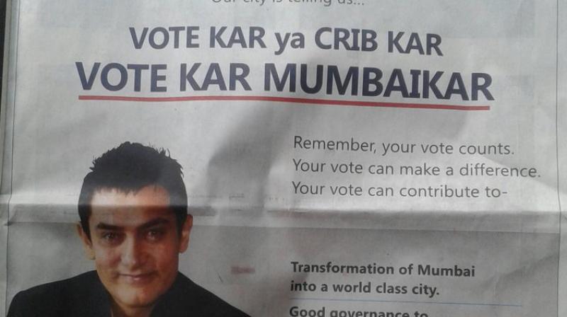 The ad featuring Aamir Khan. (Photo: Twitter)