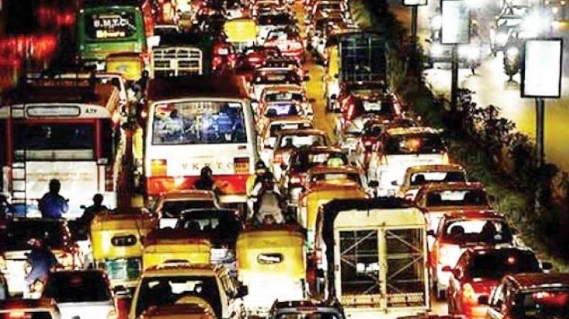 With the rapid development in the city, private vehicles on road have been increasing at an alarming pace with every passing day.  (Representational image)