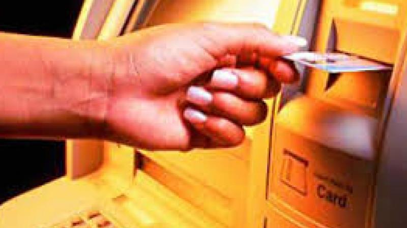 As many as 13 customers of Canara Bank have lost Rs 2.23 lakh due to fraudulent withdrawals. Their debit cards were skimmed and cloned by crooks who placed a skimmer in the ATM machine, located outside the banks branch at Abids.  (Representational image)