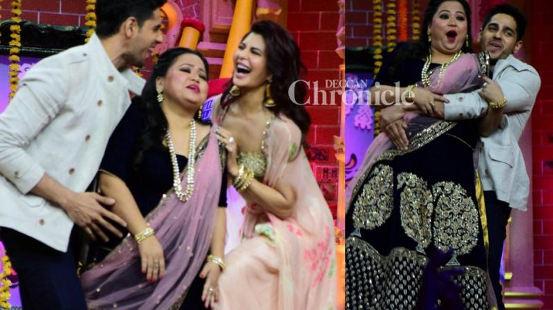 A Gentleman Sidharth lifts Bharti, Jacqueline laughs her heart out on show