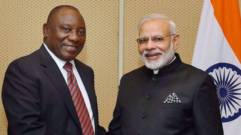 Ramaphosa was invited to be the chief guest by Prime Minister Narendra Modi when the two leaders met on the sidelines of the G20 summit in Argentinas capital Buenos Aires. (Photo: PTI)
