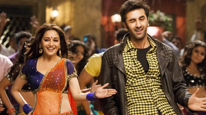 Madhuri Dixit and Ranbir Kapoor in a still from Yeh Jawaani Hai Deewani.