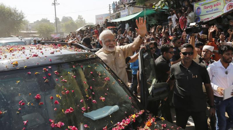 Prime Minister Narendra Modi will hold a mega rally in Gandhinagar, Gujarat, next week. (Photo: PTI/File)