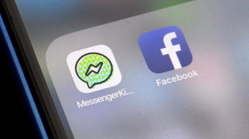 Facebook and Facebooks Messenger Kids app icons are displayed on an iPhone in New York, Friday, Feb. 16, 2018. Messenger Kids lets kids under 13 chat with friends and family. It displays no ads and lets parents approve who their children message. (Photo: AP)