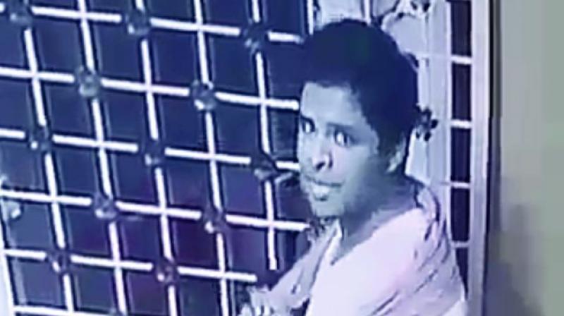 CCTV grab of D. Venkat Sukru the prime suspect