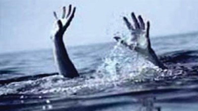 It was a holy dip that ended in a tragedy for two families as their family members drowned near Sagarnagar beach.