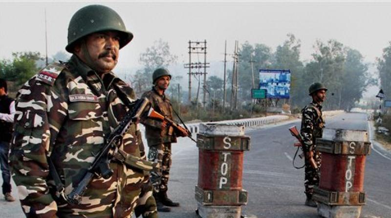 Secuirty forces are on high alert in the state of J&K due to a spike in terror attacks. (Photo: PTI)