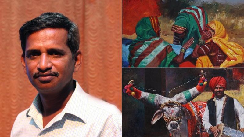 Self-taught artist paints rural India