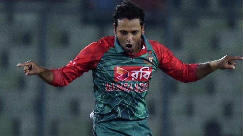 Left arm spinner Arafat Sunny was arrested in January and taken into custody after Nasrin Sultana filed the case against him, but at the time it was not known that the pair had married. (Photo: AFP)