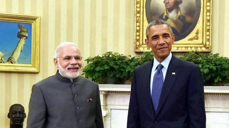 Prime Minister Narendra Modi with US President Barack Obama (Photo: AP)