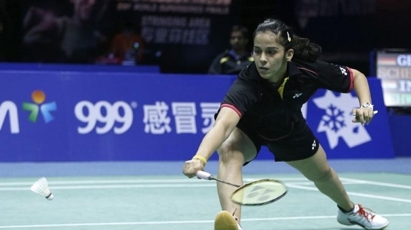 Sainas gallant fight against World No. 3 Korean Sung Ji Hyun ended with a narrow 20-22, 20-22 loss in the womens singles quarterfinals. (Photo: AFP)