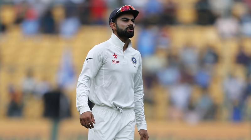 Virat Kohli slammed Steve Smith after the Australian skipper tried to seek dressing rooms for using Decision Review System (DRS) during the second innings of the second India versus Australia Test in Bengaluru. (Photo: AP)
