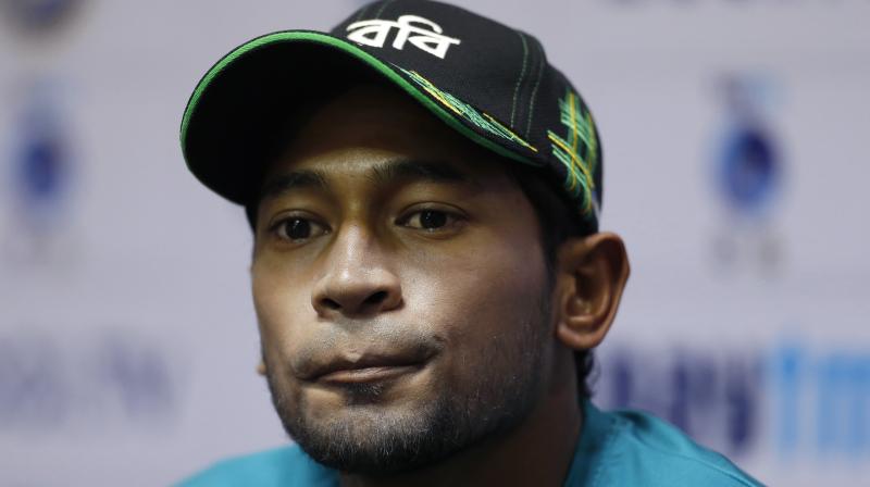 Bangladesh cricket team captain Mushfiqur Rahim listens to a question from a journalist during a press conference ahead of their test match against India in Hyderabad. (Photo: PTI)