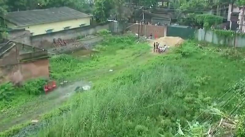 The bodies were found at the grassy land on Raja Rammohan Roy Sarani under the Haridebpur Police station area during a cleaning drive. (Photo: Twitter | ANI)