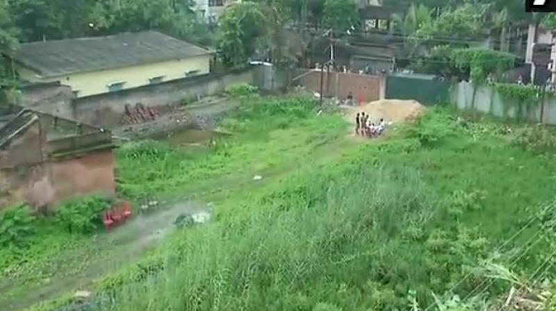 The plastic bags were found on the grassy land on Raja Rammohan Roy Sarani under the Haridebpur Police station area when labourers were cleaning the patch. (Photo: Twitter | ANI)