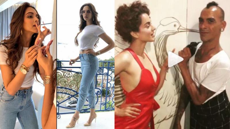 Deepika Padukone and Kangana Ranaut on first day of Cannes 2018. (Photo: Instagram)