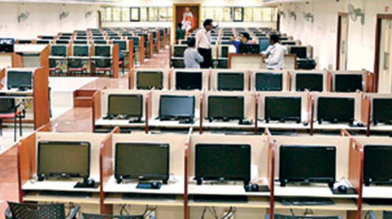 Students who appeared for the exam were in for a rude shock as computers failed to display questions for hours. (Representational Image)